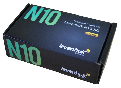 Abbildung Levenhuk N10 NG Objektträger-Set mit vorbereiteten Proben