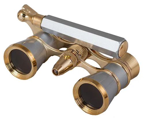 Abbildung Levenhuk Broadway 325N Opernglas (schwarz Lorgnette mit LED-Licht)