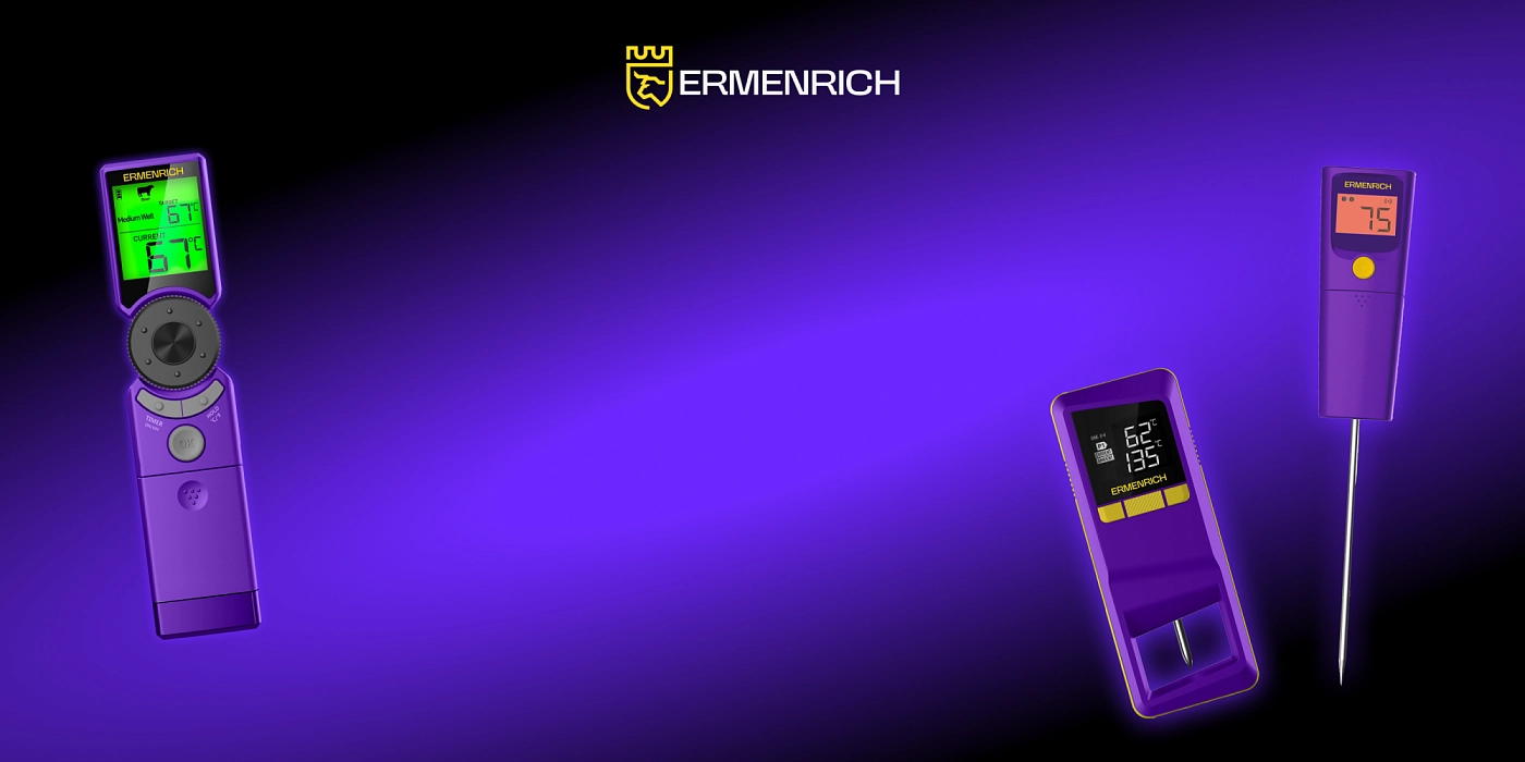 Neu! Fleischthermometer Ermenrich BBQ