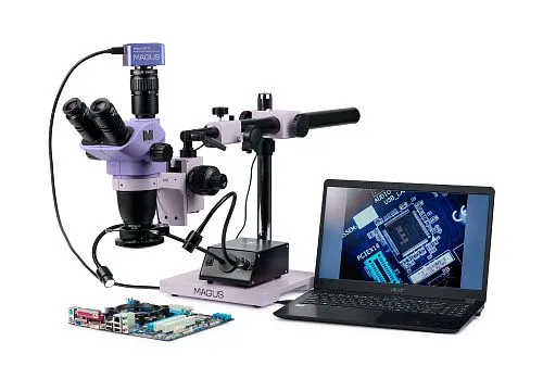 Fotografie MAGUS Stereo D8TR Digitales Stereomikroskop für die Reparatur von Elektronik,  1