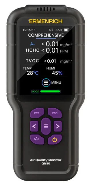 Abbildung Ermenrich QM10 Luftqualitätsmessgerät,  1