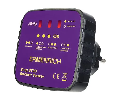 Bild Ermenrich Zing ST30 Steckdosentester,  1
