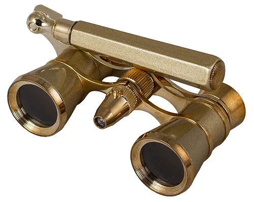Abbildung Levenhuk Broadway 325N Opernglas (schwarz Lorgnette mit LED-Licht)