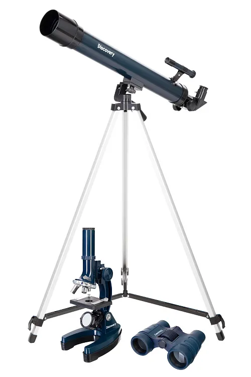 Foto Levenhuk Discovery Scope Set 3 mit Buch,  1