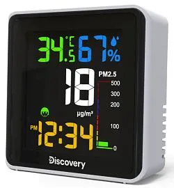 Bild Levenhuk Discovery Report WA30 Wetterstation mit Luftpartikelmessung