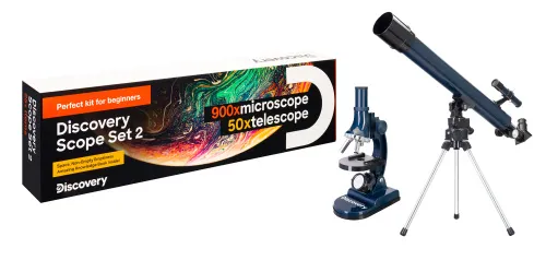 Foto Levenhuk Discovery Scope Set 2 mit Buch,  2