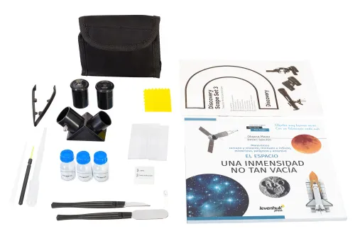 Foto Levenhuk Discovery Scope Set 3 mit Buch,  3