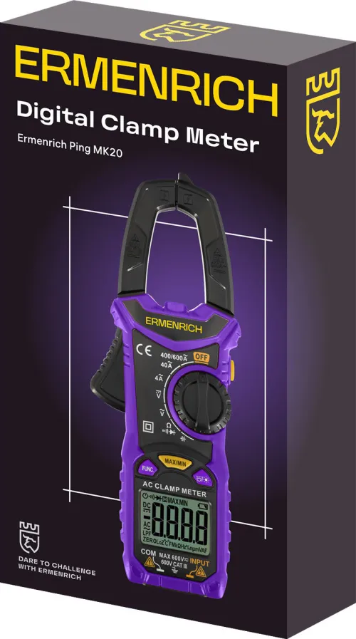 Foto Ermenrich Ping MK20 Digitale Strommesszange,  2