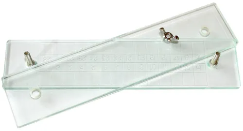 Abbildung Levenhuk-CR10-Glaskompressor zur Trichinenuntersuchung,  2