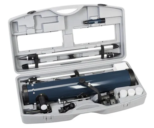 Fotografie Levenhuk Discovery Spark Travel 76-Teleskop mit Buch,  4