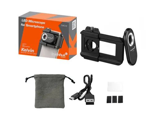 Fotografie Levenhuk Kelvin TMC10 LED Mikroskop für Smartphone,  9