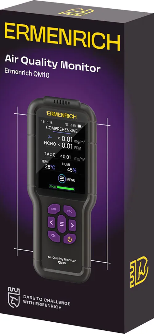 Abbildung Ermenrich QM10 Luftqualitätsmessgerät,  2