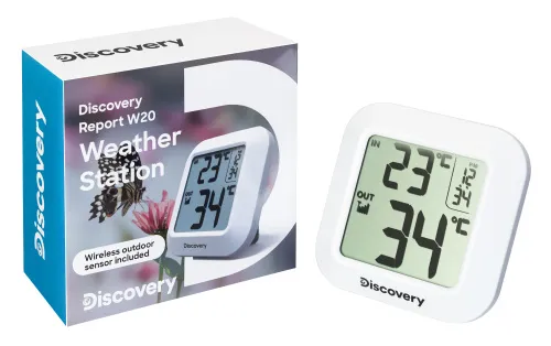 Bild Levenhuk Discovery Report W20 Wetterstation mit Uhr,  2