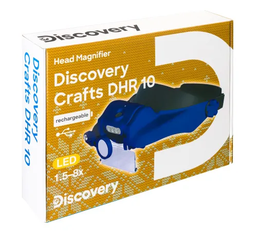 Foto Levenhuk Discovery Crafts DHR 10 Kopflupe, wiederaufladbar,  11
