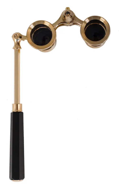 Abbildung Levenhuk Broadway 325N Opernglas (schwarz Lorgnette mit LED-Licht),  2