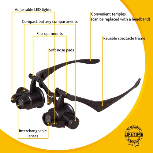 Foto Levenhuk Zeno Vizor G4 Lupenbrille,  13