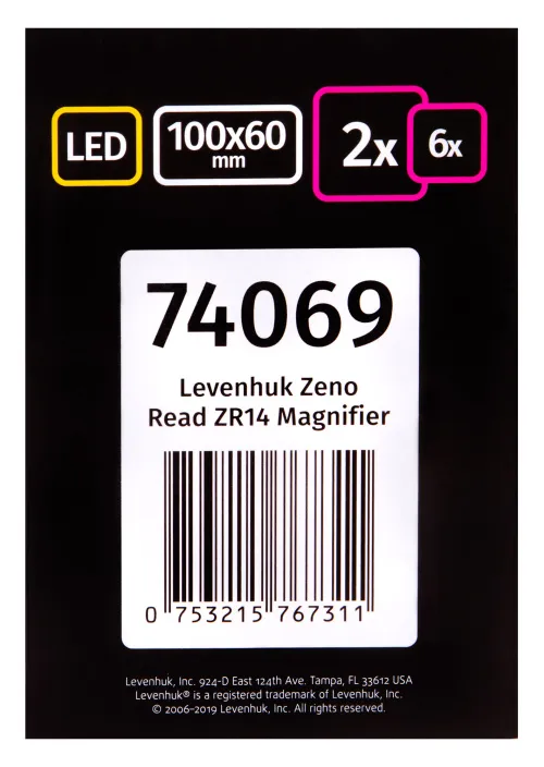 Abbildung Levenhuk-Vergrößerungsglas Zeno Read ZR14,  14