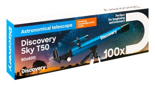 Fotografie Levenhuk Discovery Sky T50-Teleskop mit Buch,  14