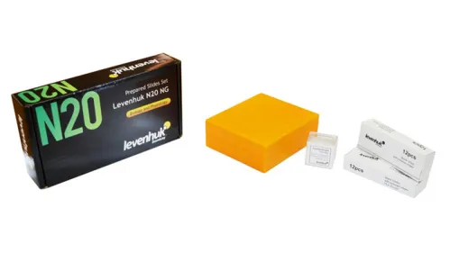 Bild Levenhuk N20 NG Objektträger-Set mit vorbereiteten Proben,  6