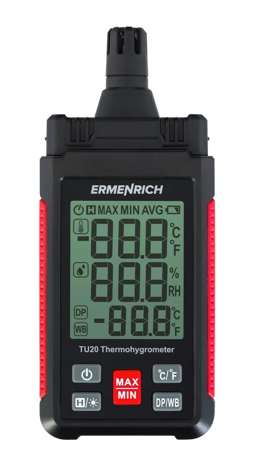 Fotografie Ermenrich Wett TU20 Thermohygrometer,  6