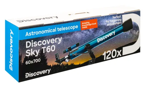 Fotografie Levenhuk Discovery Sky T60-Teleskop mit Buch,  15