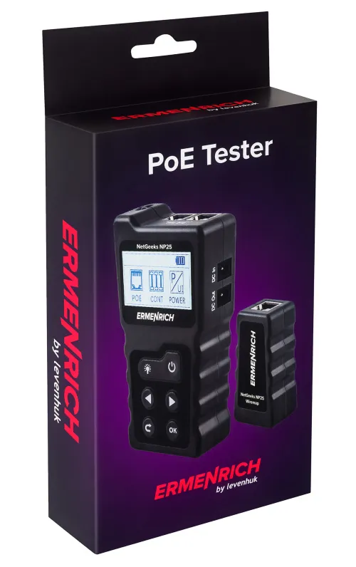 Bild Ermenrich NetGeeks NP25 PoE-Tester,  10