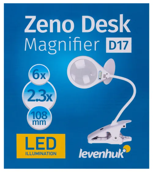 Foto Levenhuk-Vergrößerungsglas Zeno Desk D17,  12