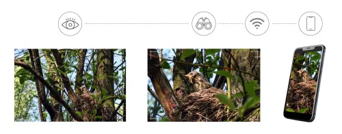 Fotografie Levenhuk Kelvin Snap 8x25 Digitales Fotomonokular,  5