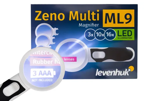 Foto Levenhuk-Vergrößerungsglas Zeno Multi ML9,  9