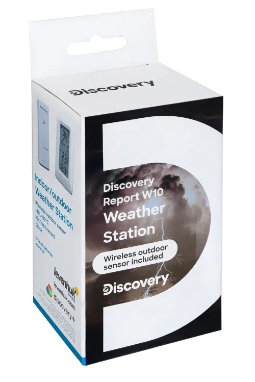Fotografie Levenhuk Discovery Report W10 Wetterstation mit Uhr,  10