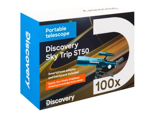 Fotografie Levenhuk Discovery Sky Trip ST50-Teleskop mit Buch,  16