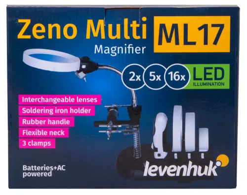 Abbildung Levenhuk-Vergrößerungsglas Zeno Multi ML17 Schwarz,  13