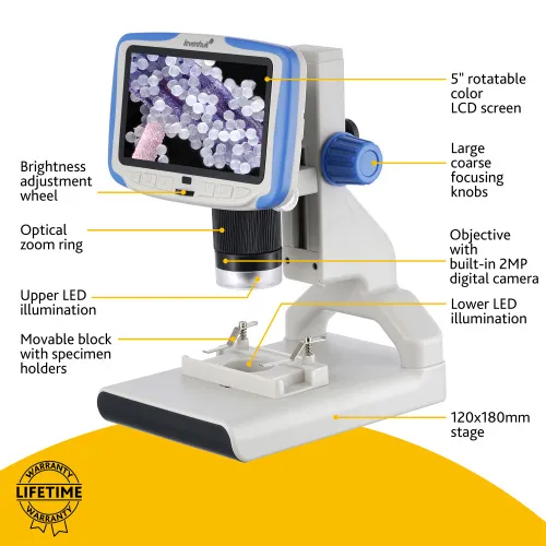 Abbildung Levenhuk-Digitalmikroskop Rainbow DM500 LCD,  15