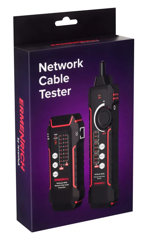 Abbildung Ermenrich NetGeeks NP35 Netzwerkkabel-Tester,  12