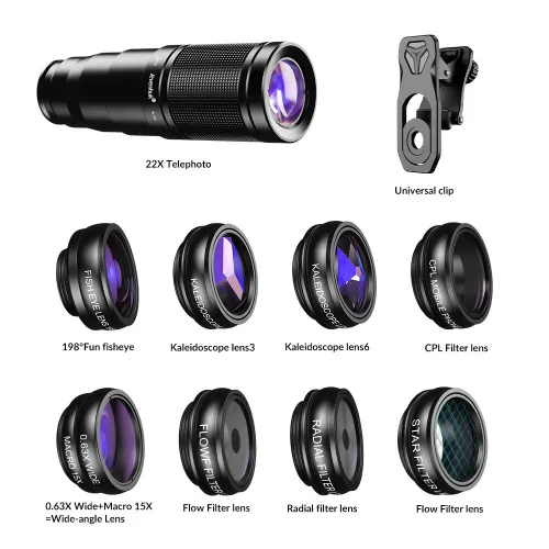 Bild Levenhuk Kelvin SLS10 Objektiv-Set für Smartphone,  3
