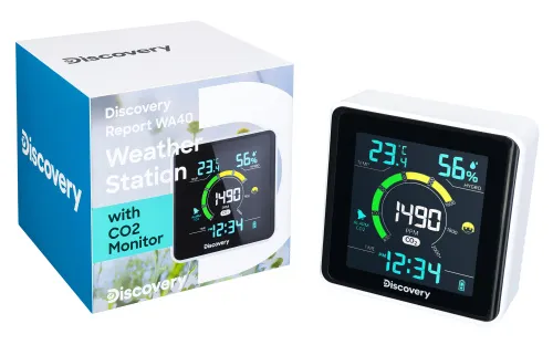 Abbildung Levenhuk Discovery Report WA40 Wetterstation mit CO2-Messung,  2
