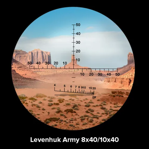 Foto Levenhuk Army 10x40 Fernglas mit Absehen,  4
