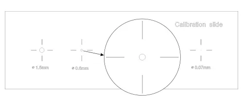 Abbildung MAGUS CS5 Kalibrierungsobjektträger (XY0,01/0,07/0,15/0,6/1,5),  5