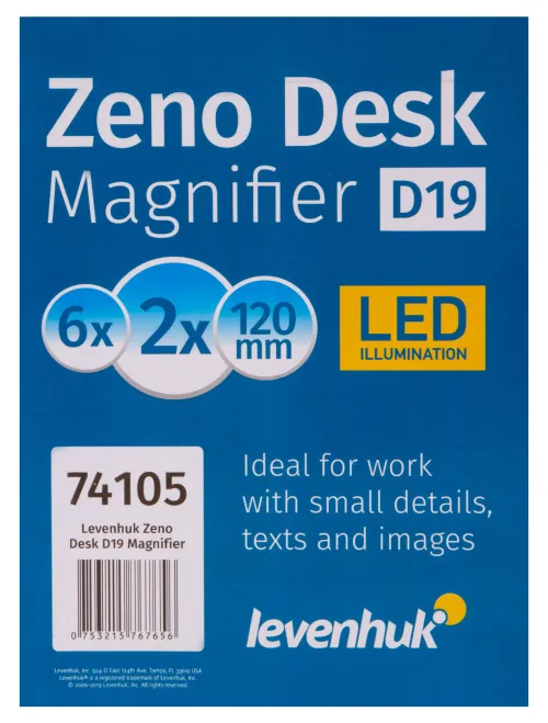 Bild Levenhuk-Vergrößerungsglas Zeno Desk D19,  13