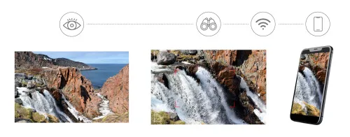 Fotografie Levenhuk Kelvin Snap 8x25 Digitales Fotomonokular,  6