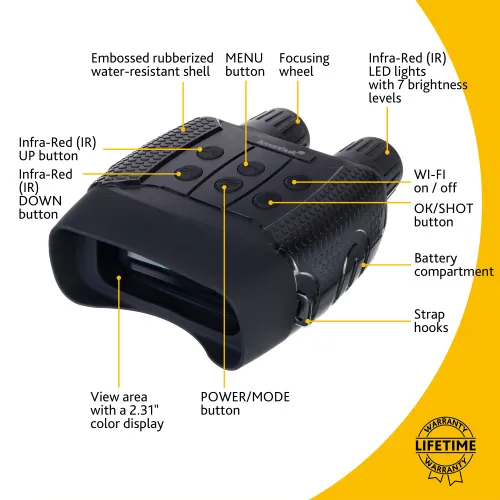 Bild Levenhuk Halo 13X Wi-Fi Digitales Nachtsicht-Fernglas,  13