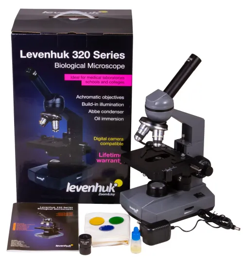 Bild Levenhuk 320 PLUS Monokulares Biologiemikroskop,  2