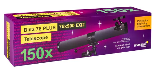 Bild Levenhuk Blitz 76 PLUS Teleskop,  12