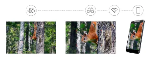 Fotografie Levenhuk Kelvin Snap ED 8x42 Digitales Fotofernglas,  8