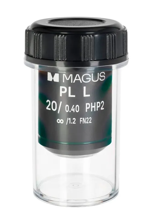 Foto MAGUS 20HP 20-fach/0,40 Plan L Phase PHP2 ∞/1,2 AA 8,0 mm Objektiv,  2