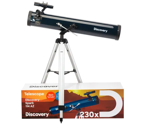 Abbildung Levenhuk Discovery Spark 114 AZ-Teleskop mit Buch,  2