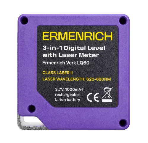 Bild Ermenrich Verk LQ60 3-in-1 Digitale Wasserwaage mit Laser-Messgerät,  8