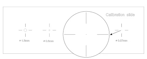 Abbildung MAGUS CS5 Kalibrierungsobjektträger (XY0,01/0,07/0,15/0,6/1,5),  7