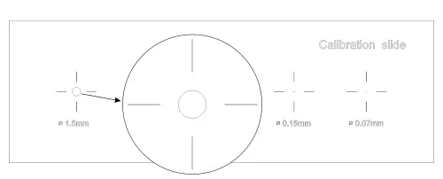 Abbildung MAGUS CS5 Kalibrierungsobjektträger (XY0,01/0,07/0,15/0,6/1,5),  4