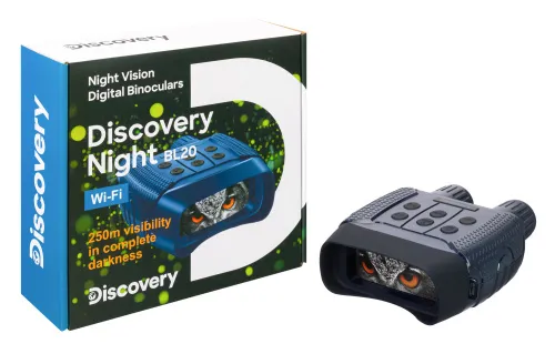 Fotografie Levenhuk Discovery Night BL20 Digitales Nachtsicht-Fernglas mit Stativ,  3